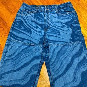 blue marble jeans, in great condition, only worn once!